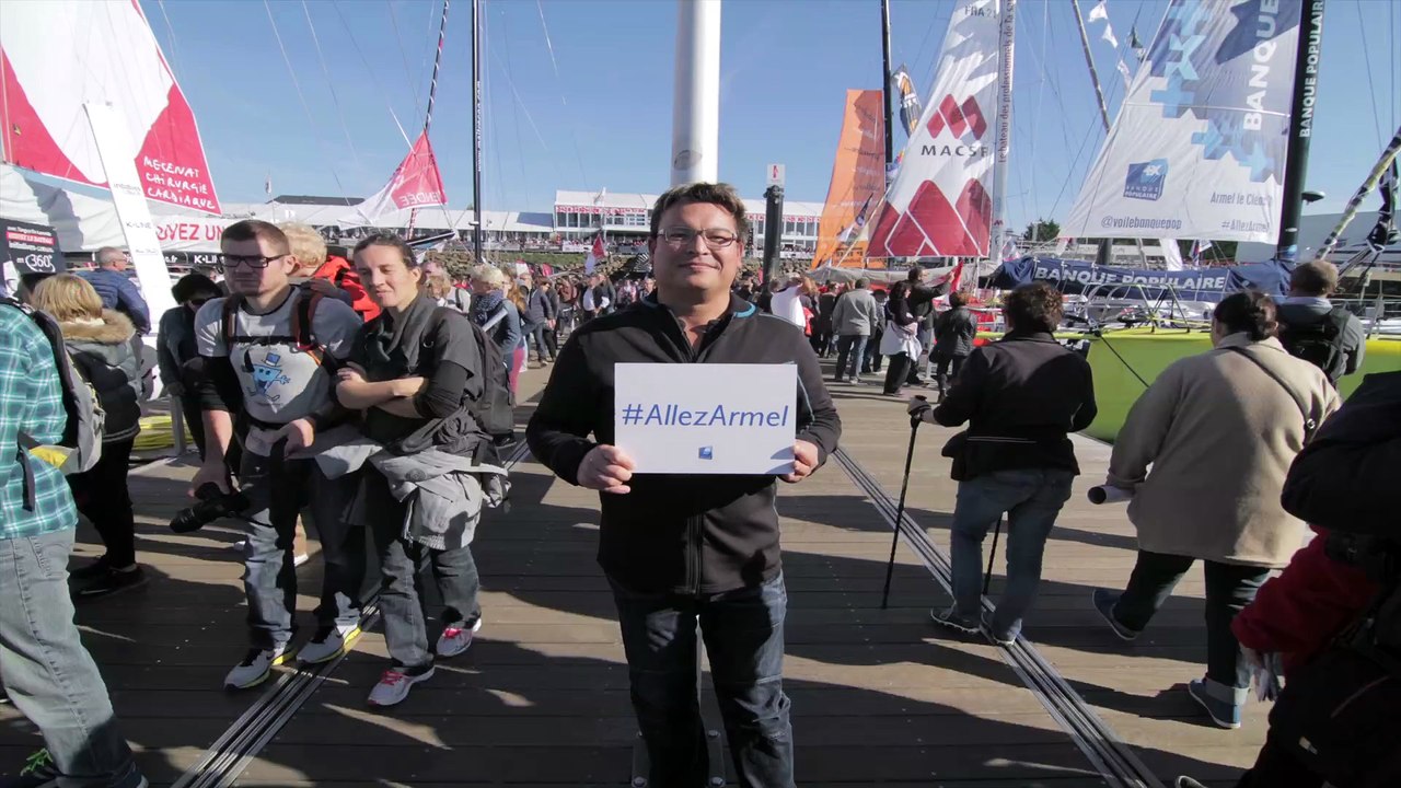 Les supporters d'Armel #AllezArmel - Voile Banque Populaire