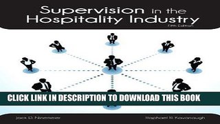Ebook Supervision in the Hospitality Industry with Answer Sheet (AHLEI) (5th Edition) (AHLEI -