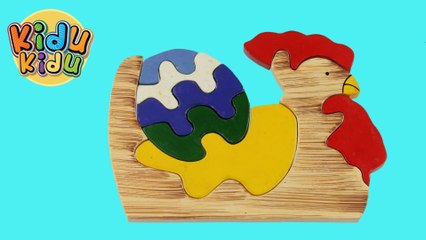 Wooden Puzzles for Kids - Rooster