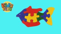 Wooden Puzzles for Preschoolers - Colorful Fish