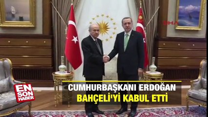 Cumhurbaşkanı Erdoğan Bahçeli'yi kabul etti