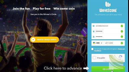 WaveScore Новая регистрация и новые перспективы интернет дохода
