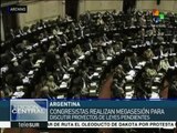 Argentina: diputados discuten proyectos pendientes en megasesión