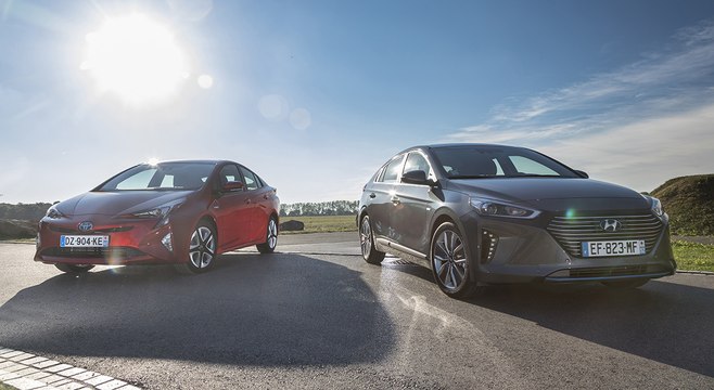 Hyundai Ioniq vs Toyota Prius 4 [COMPARATIF] : Rififi chez les hybrides