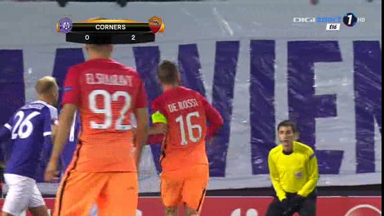Daniele De Rossi Goal HD - Austria Vienna 1-2 AS Roma - 03-11-2016