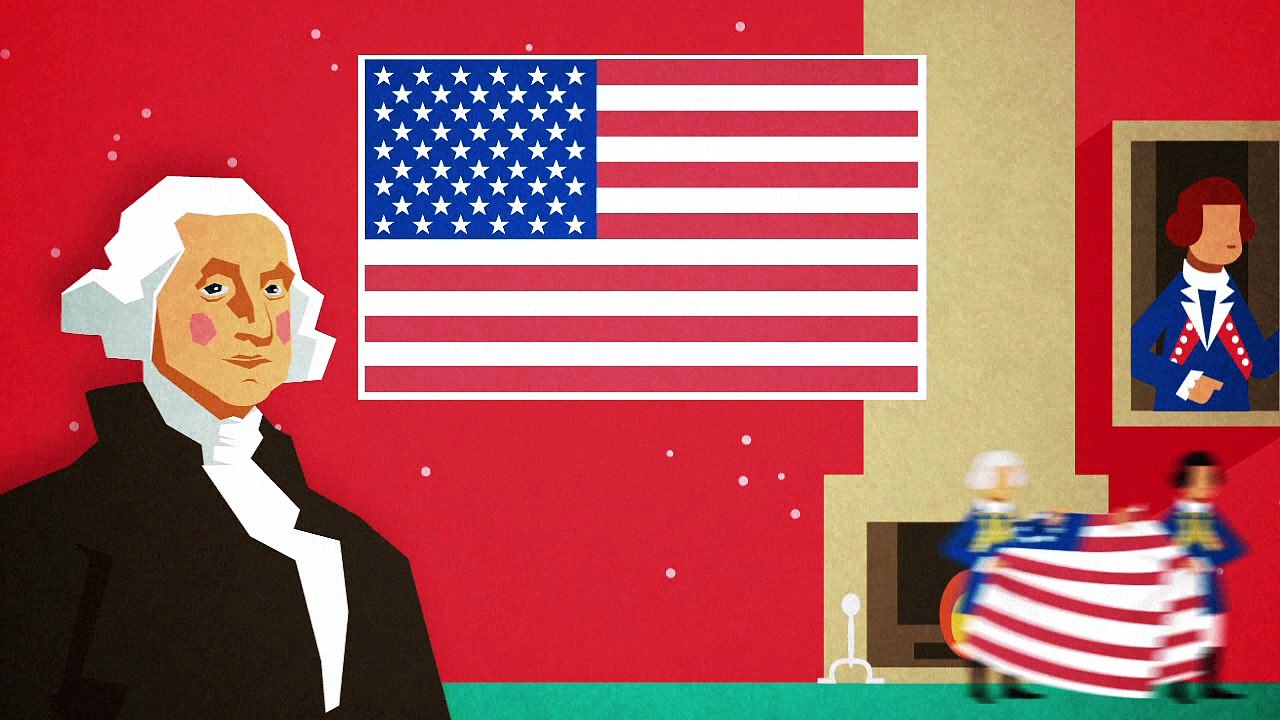 A bandeira dos Estados Unidos