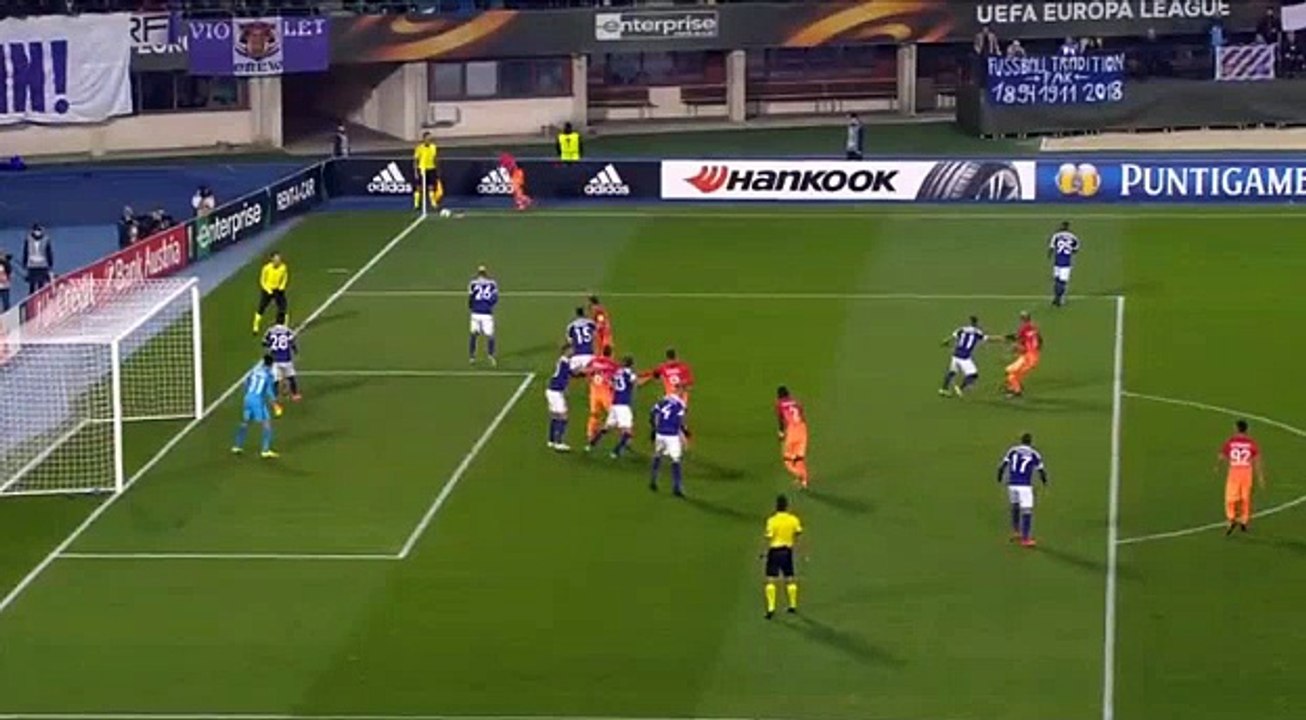 1-2 De Rossi D. Goal HD Austria Vienna 1 - 2 AS Roma 03.11.2016 Europa League