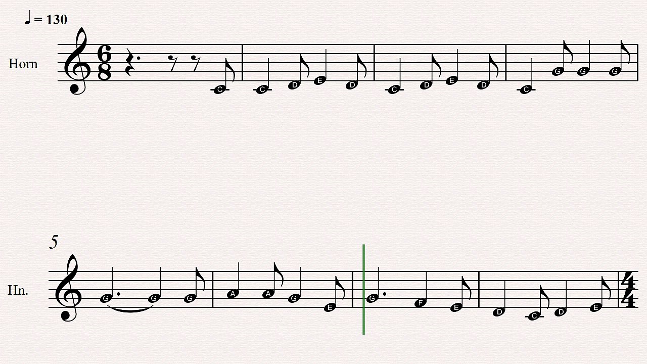 French Horn Christmas Sheet Music: The Wassail Song