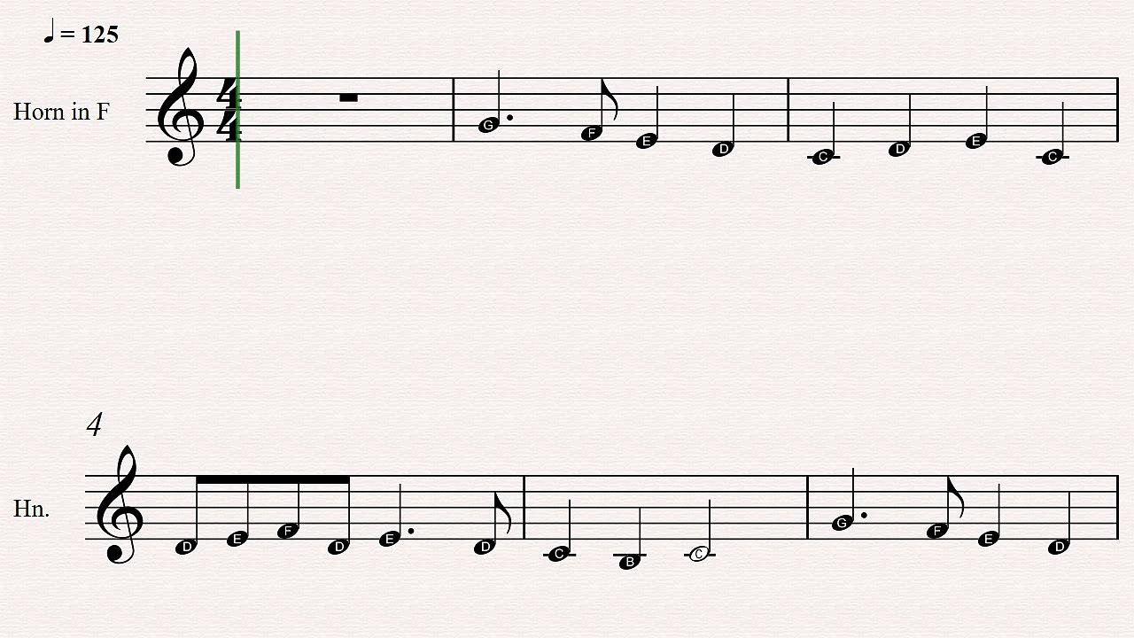 French Horn Christmas Sheet Music: Deck The Halls