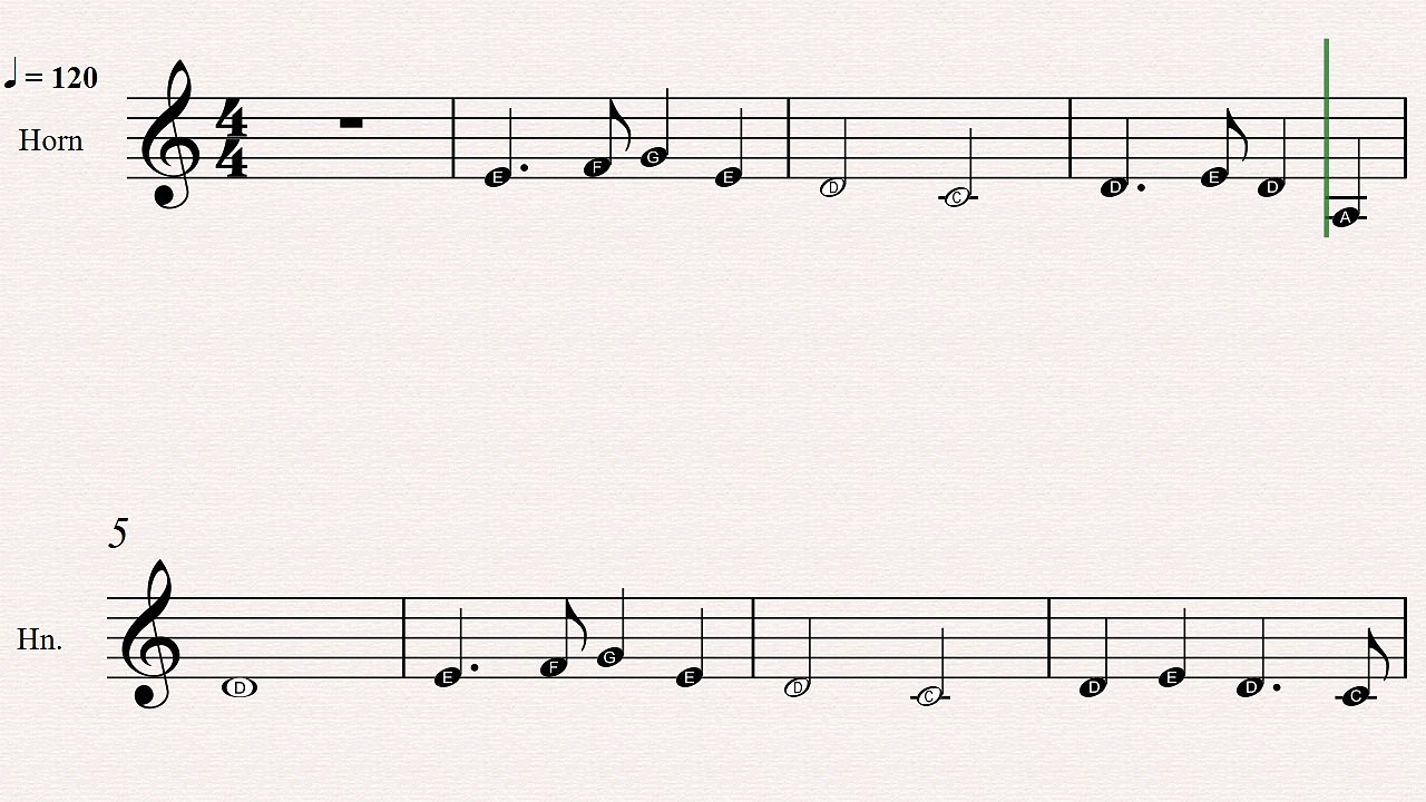 French Horn Christmas Sheet Music: In The Bleak Midwinter