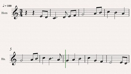 French Horn Christmas Sheet Music: The First Noel