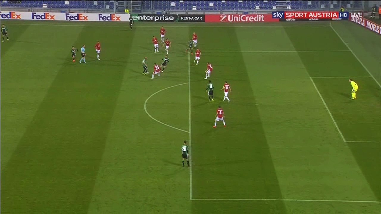 Gregoire Defrel Goal HD - Sassuolo	1-0	Rapid Vienna 03.11.2016