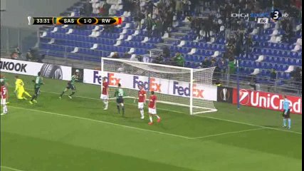 Gregoire Defrel Goal HD - Sassuolo 1-0 Rapid Vienna - 03-11-2016