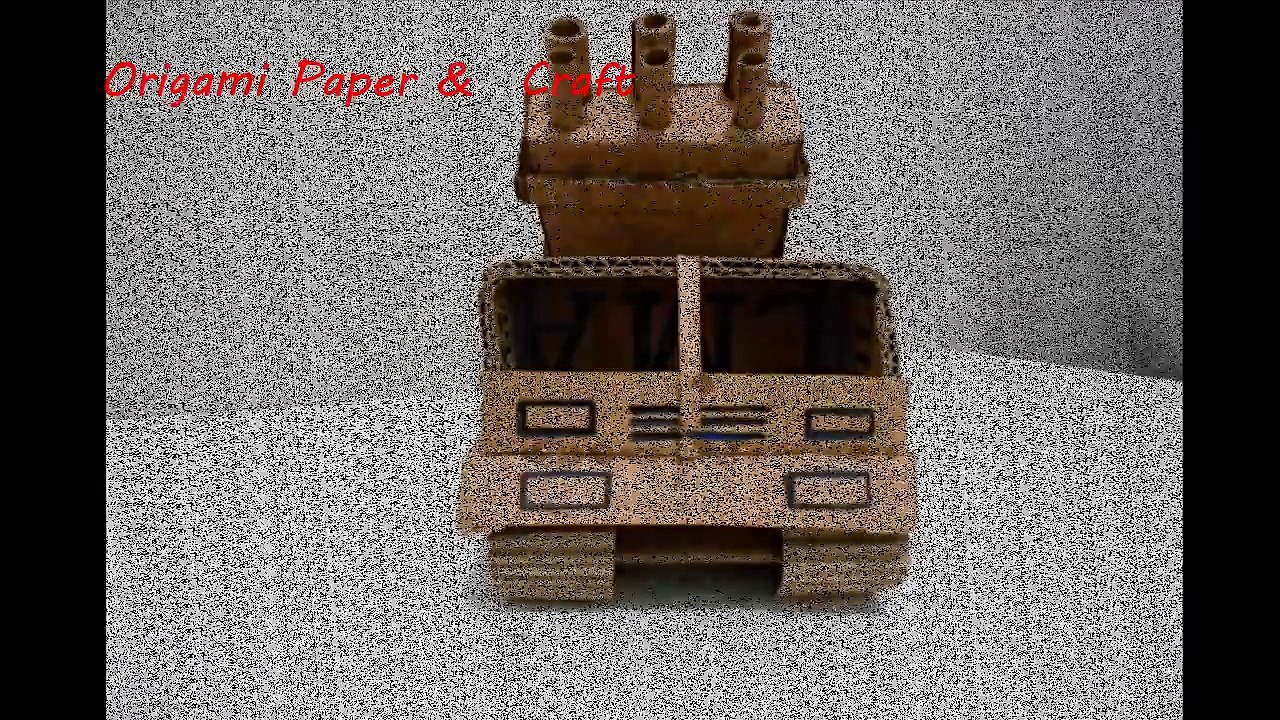 Video Tutorial Lengkap Cara Membuat Mainan Anak Miniatur Mobil Tank Dari Kardus Bagian 1