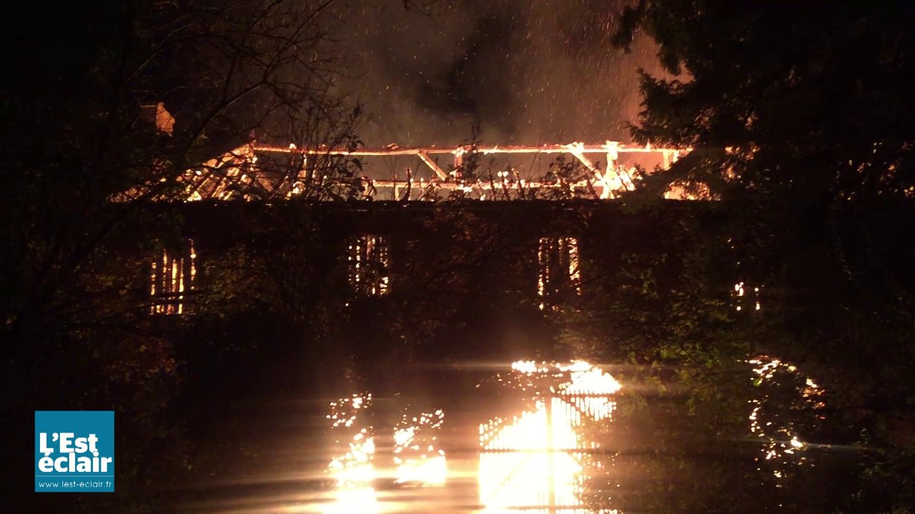 Incendie au Parc des Moulins à Troyes