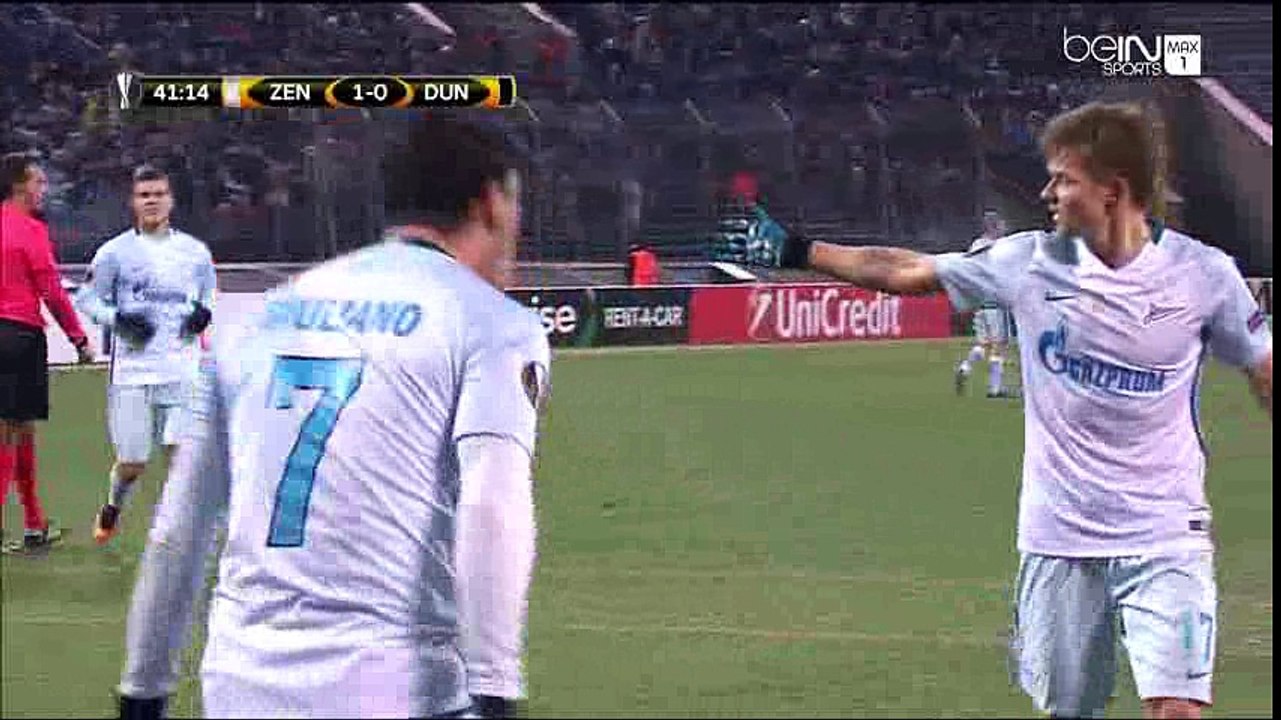 Giuliano Goal HD - Zenit Petersburg 1-0 Dundalk - 03-11-2016