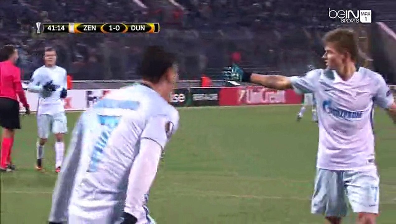 Giuliano Goal HD - Zenit Petersburg 1-0 Dundalk - 03-11-2016