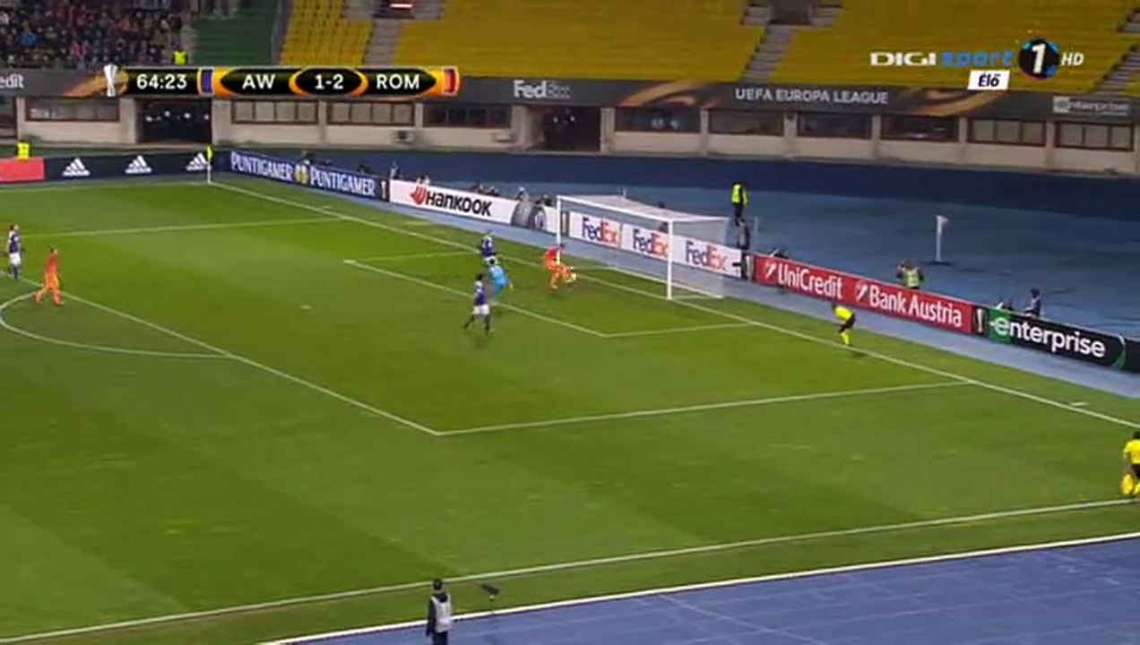 Edin Dzeko Goal HD - Austria Vienna 1-3 AS Roma - 03-11-2016