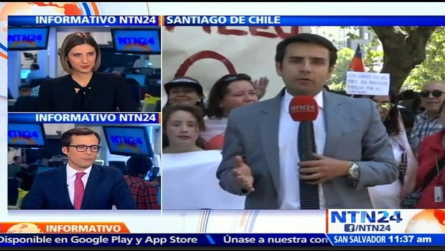 Trabajadores estatales de Chile marchan para presionar al Gobierno con el fin de que mejore propuesta de aumento salaria