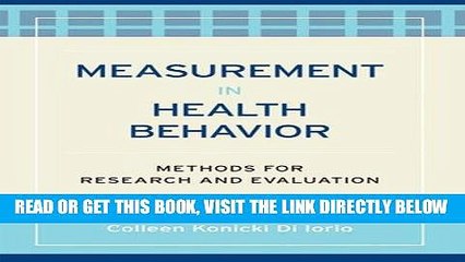 [FREE] EBOOK Measurement in Health Behavior: Methods for Research and Evaluation BEST COLLECTION