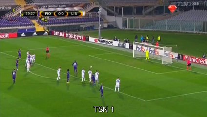 Josip Ilicic Penalty Goal HD Fiorentina 1-0 Liberec 03.11.2016