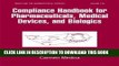 [PDF] Compliance Handbook for Pharmaceuticals, Medical Devices, and Biologics (Drugs and the