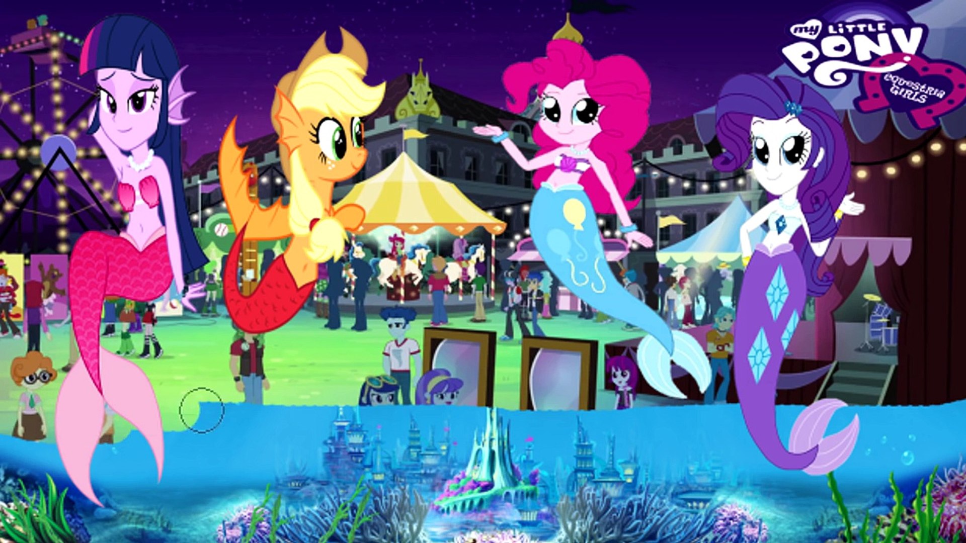 My Little Pony Mermaid As Equestria Girls Latino Mlp Transform Games Coloring Pages Colors For Kids Video Dailymotion