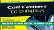 [BOOK] PDF Call Centers For Dummies New BEST SELLER