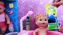 Baby Alive Bath Time FOAM & Color Change Bubble Bath Water ❤ Fizz Colors & Waterbabies DisneyCarToys