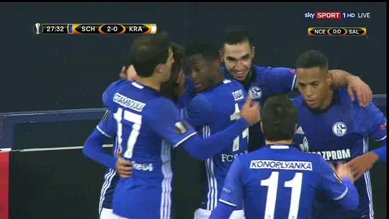 Nabil Bentaleb Goal HD - Schalke 2-0 Krasnodar - 03-11-2016