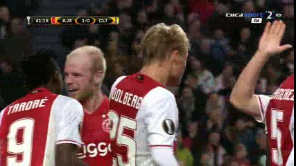 Kasper Dolberg Goal HD - Ajax 1-0 Celta Vigo - 03-11-2016