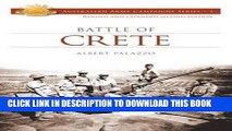 Read Now Battle of Crete (Australian Army Campaigns S) Download Online