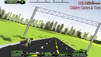 Ben 10 Cartoon Game - Ben 10 Online Games - Ben 10 Motogp Bike Race Game Full Episodes Game