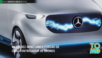 Mercedez-Benz lança furgão de carga entregador de drones.