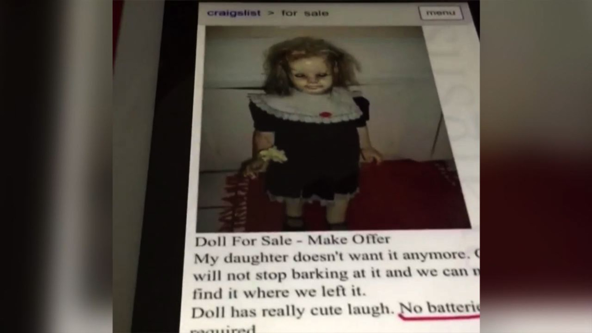 doll for sale make offer