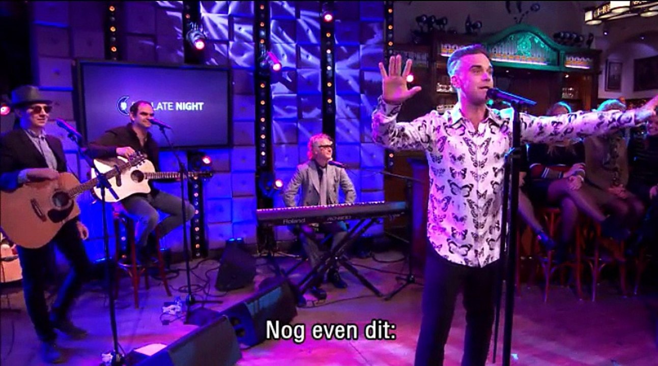 Robbie Williams @ RTL Late Night 2-11-2016