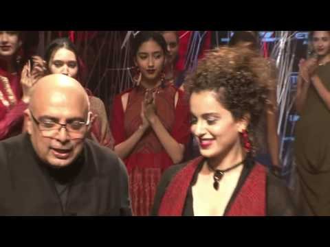 Showstopper Kangana Ranaut walks for Tarun Tahiliani - Lakme Fashion Week