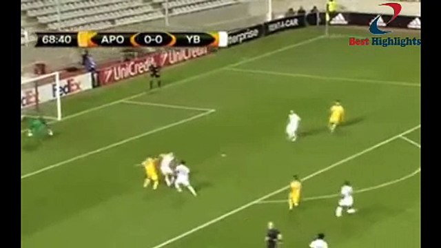 APOEL Nicosia VS Young Boys 1-0 Highlights Europa League 03_16_2016
