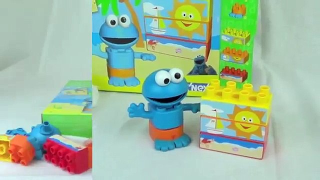 Cookie Monster KNex Beach Party Cookie Monsters Sunny Day Beach Lego Building Set