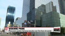 Prosecutors question Samsung executive over Choi soon-sil probe