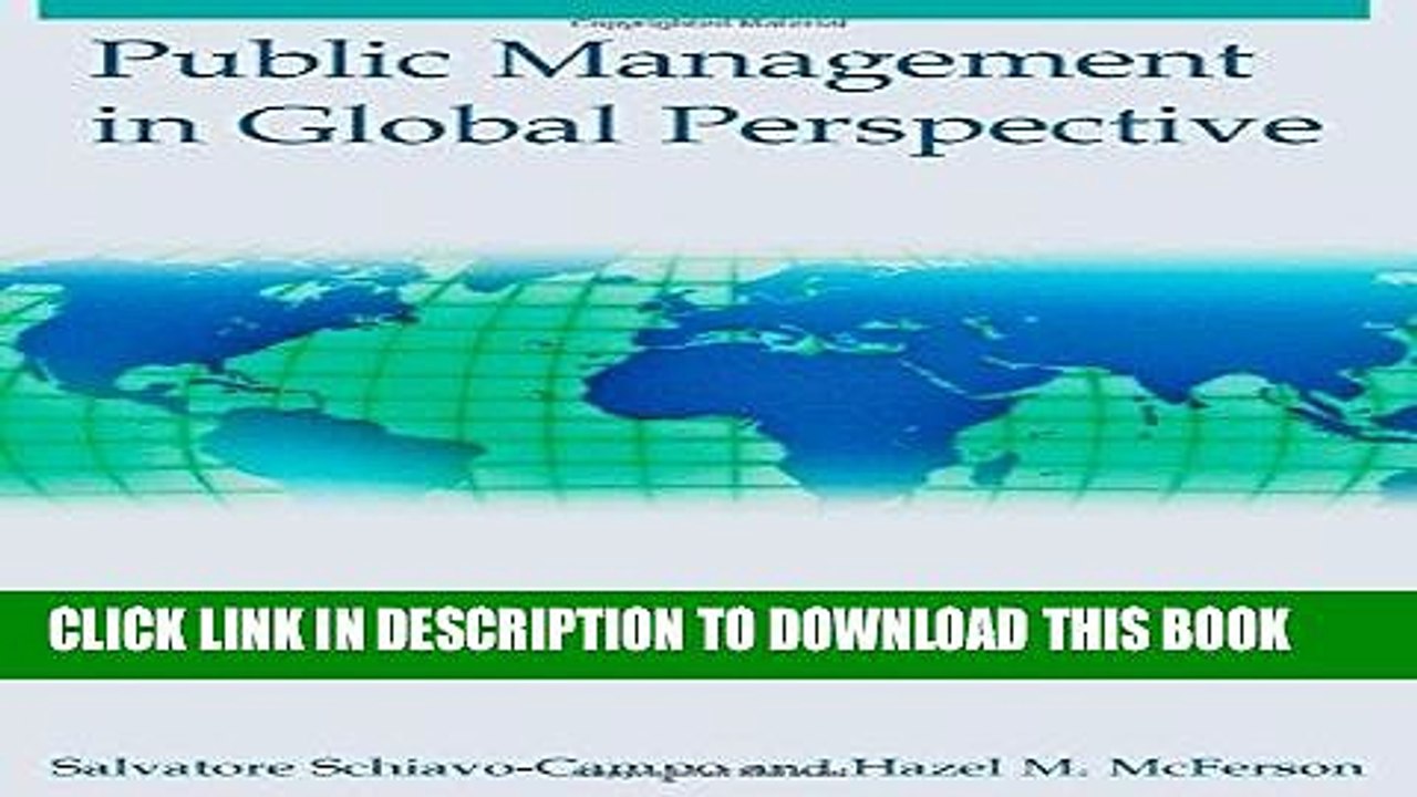 [PDF] Public Management in Global Perspective Popular Collection