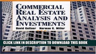 [PDF] Commercial Real Estate Analysis and Investments Full Online