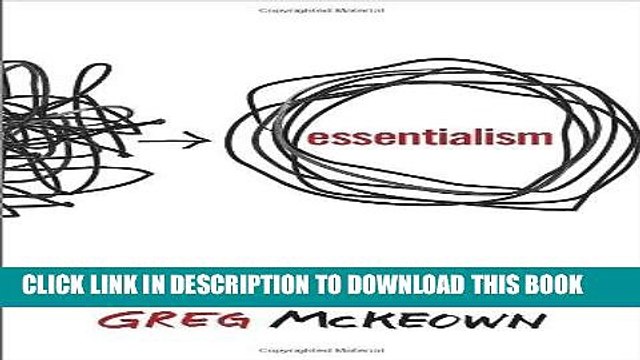 [PDF] Essentialism: The Disciplined Pursuit of Less Popular Online
