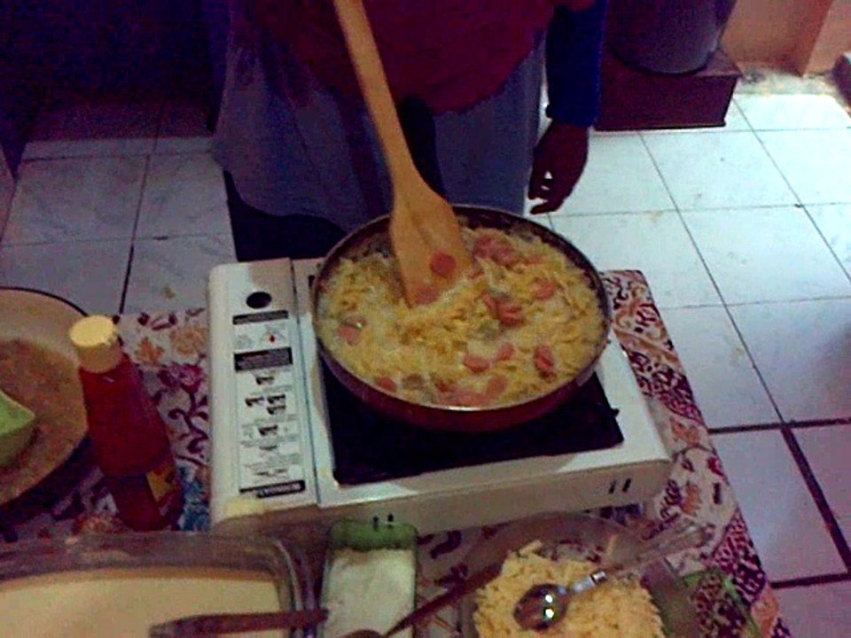 She Cooks Fusilli Pasta