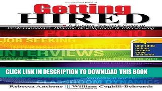 [PDF] Getting Hired: A Student Teacher s Guide to Professionalism, Resume Development and