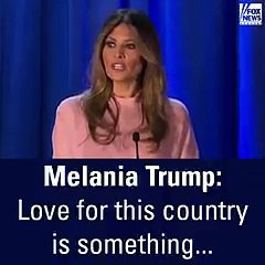 Melania Trump gave a  speech for her husband DonaldTrump: "‘Make America Great Again’