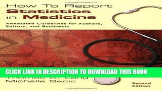 [PDF] How to Report Statistics in Medicine: Annotated Guidelines For Authors Edit Popular Collection