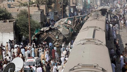 20 killed, 65 injured in Pakistan Train Collision