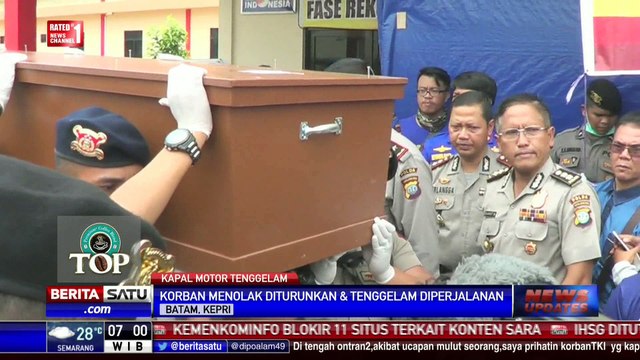 Para Korban Kapal Tenggelam di Batam Sempat Ditarik Pungli