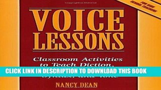 [FREE] EBOOK Voice Lessons: Classroom Activities to Teach Diction, Detail, Imagery, Syntax, and